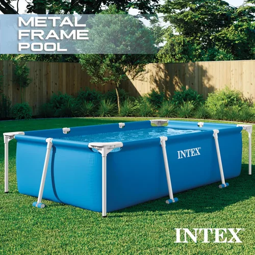 Miniatura 2 de Intex alberca para bebé, con marco rectangular 28270E (86 x 59 x 23 pulgadas)