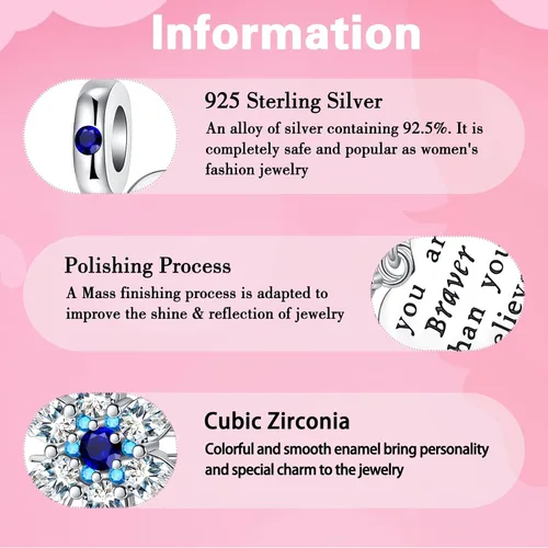 Miniatura 5 de Dije colgante de plata de ley 925 con forma de corazón y gato, para pulseras y collares, joyería de regalo para mujeres, niñas, familiares y amigas