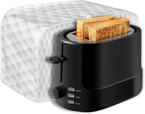 Miniatura 7 de Daisy Print 2 Slice Tostador Cover White Anti-Sputtering Pan Tostador Cover Cover Cover Dust Cover Pequeño Protector Lavable Electrodomésticos