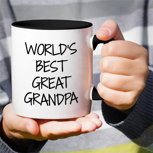 Miniatura 4 de Retreez Taza divertida – The Best Dads Get Promoted to Grandpa - Tazas de café de cerámica de 11 onzas – Regalos de cumpleaños divertidos
