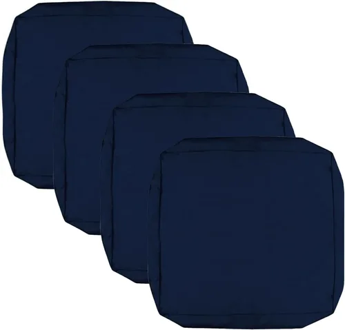Miniatura 13 de FLYMEI Patio Cushion Covers 16x16x2.5 Waterproof Outdoor Cushion Cover Replacement 1Packs Outdoor Seat Cushion Slipcover for Rattan Chair Sofa, Beige
