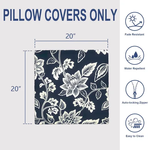 Miniatura 550 de Juego de 2 almohadas para exteriores de 16 x 16 pulgadas, repelentes al agua con interiores, para muebles de patio, hogar, jardín, geometría bohemia