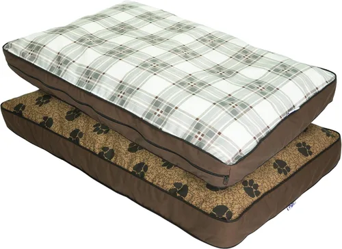 Miniatura 9 de MyPillow Cama para perro de diseño reversible con funda de cremallera extraíble, cama lavable para perros grandes, soporte para articulaciones, Azul