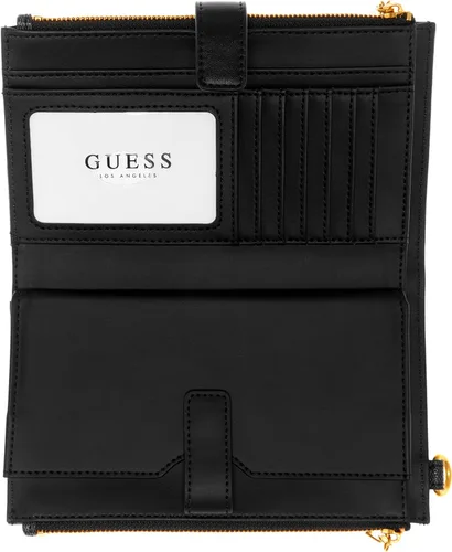 Miniatura 2 de GUESS Cartera organizadora de doble cremallera Laurel, Negro