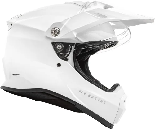 Miniatura 5 de Fly Racing Casco Trekker sólido (blanco, talla XL)
