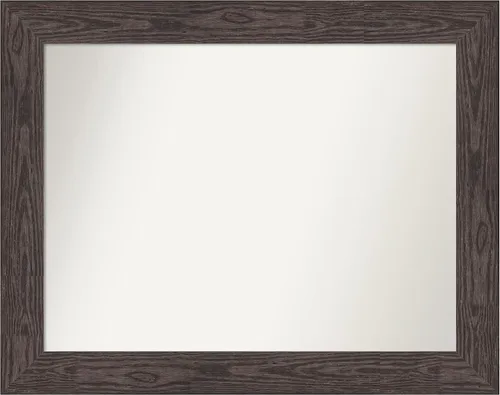 Miniatura 521 de Amanti Art Espejo personalizado, espejo de baño negro puente, espejo de pared o espejo de tocador de baño sobre el fregadero (26 x 26 pulgadas)