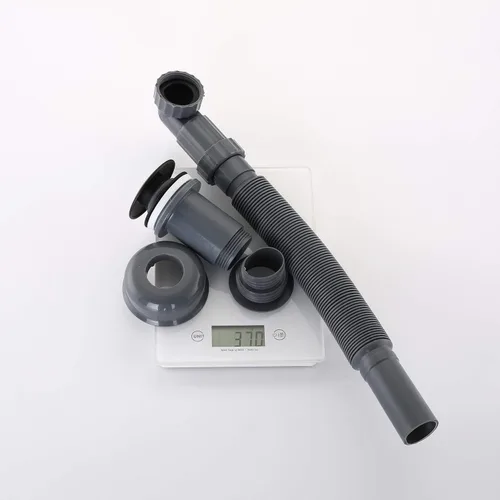 Miniatura 6 de P Trap - Tapón para lavabo de baño, trampa para botellas en ángulo recto, juego completo de tubo ajustable de 1-1/4, diseño de tubo roscado