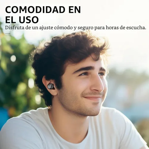 Miniatura 5 de TOZO Auriculares inalámbricos con micrófono integrado, llamadas claras, ergonómicos, ligeros, Bluetooth de 5.3 pulgadas, impermeables, sonido