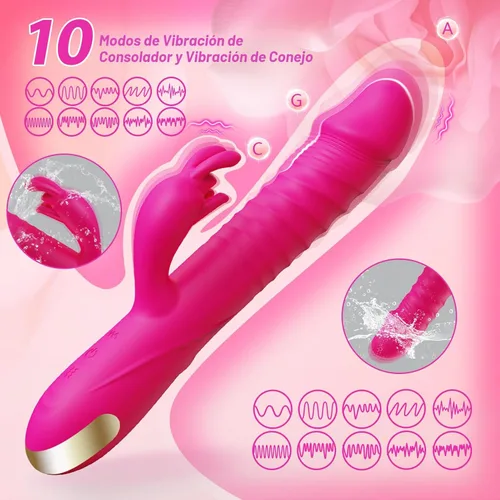 Miniatura 3 de SUPOLA - Consoladores con vibrador de empuje, juguetes sexuales para adultos para mujeres - Juguetes sexuales, consoladores, vibrador de punto G