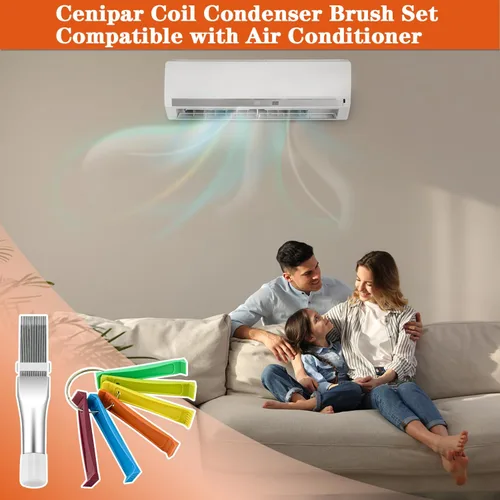 Miniatura 6 de Cenipar Juego de 2 peines de condensador de aire acondicionado, incluye peine de aleta FCR6 y peine de aleta de radiador inoxidable compatible