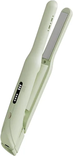 Alisador y rizador de pelo inalámbrico 2 en 1, mini alisador de pelo de 3 temperaturas de 60 segundos, plancha plana de viaje portátil, aniónico