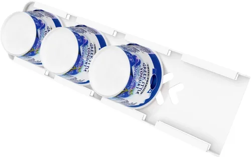 Miniatura 9 de SOPHICO Organizador para Refrigerador, 4 Deslizadores de Capacidad para Refrigerador, Soporte para Yogur con Cintas Adhesivas para Yogur Griego