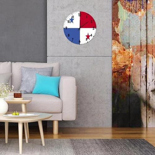 Miniatura 372 de Cheyan Reloj de pared con bandera de Canadá de 12 pulgadas, silencioso, sin tictac, de PVC, funciona con pilas, reloj redondo decorativo, regalo