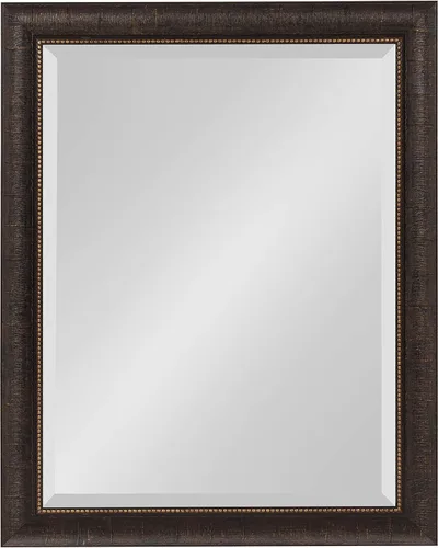 Kate and Laurel Aldridge - Espejo rectangular decorativo enmarcado para pared, 22 x 28; bronce; espejo rectangular vintage para usar como espejo de