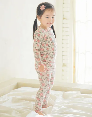 Miniatura 4 de VAENAIT BABY - Pijama unisex para niños y niñas de 6 meses a 12 años, pijama suave y cómoda de modal Tencel, ropa de dormir fruncida, conjunto de 24