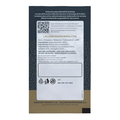 Miniatura 2 de LalBrew VOSS Kveik Brewing Levadura (paquete de 2) - Levadura Kveik Ale - Hacer cerveza en casa - 0.39 oz Sachets - Saccharomyces cerevisiae