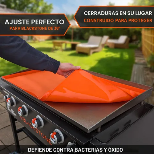 Miniatura 2 de Alfombrilla de silicona prémium de 36 pulgadas para parrilla Blackstone de 36 pulgadas, cubierta de silicona de grado alimenticio resistente, 91 cm