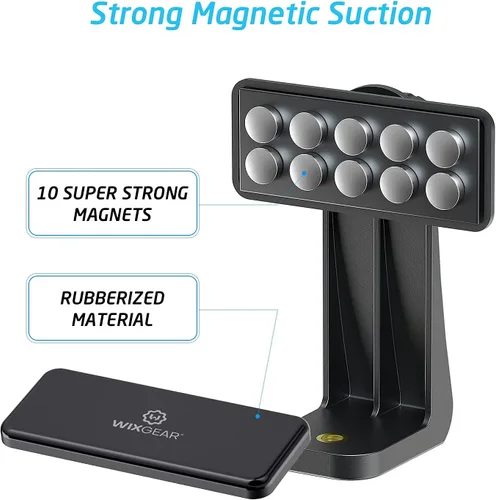 Miniatura 4 de Soporte magnético para trípode para teléfono compatible con dispositivos iPhone y Android