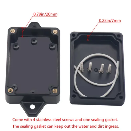 Miniatura 4 de Project Box IP65 Caja de Conexiones Impermeable de Plástico ABS Cajas Eléctricas Caja de Proyecto Electrónico DIY Carcasa de Alimentación con Oreja