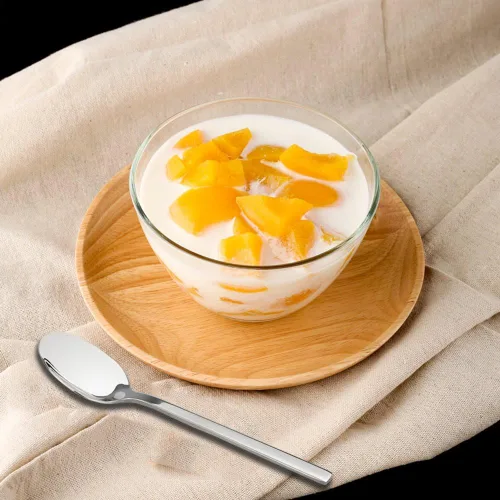 Miniatura 3 de Juego de cucharas de postre de acero inoxidable, 12 piezas, 6.69 pulgadas