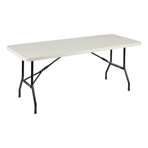 Miniatura 12 de Norwood Commercial Furniture Mesa de entrenamiento plegable para interiores y exteriores, de 5 pies, rectangular, de plástico moldeado por soplado