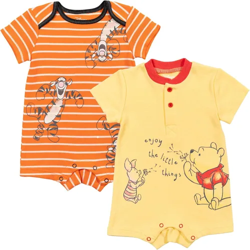 Miniatura 7 de Disney Paquete de 2 mamelucos Henley para bebé recién nacido a bebé (recién nacido - 24 meses)