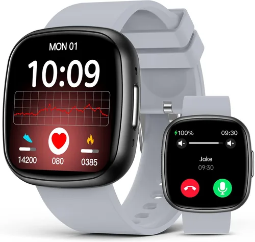 Smart Watch for Men Women, 24/7 Heart Rate HRV SpO2 Monitor, Sleep/Stress, 1.72" Super Retina HD Display, 135 Sport Modes Fitness Activity Tracker,