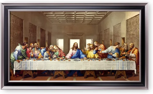 Miniatura 31 de A&T ARTWORK La Última Cena de Leonardo Da Vinci Las reproducciones de arte clásico mundial, impresiones de lienzo Giclee, arte de pared