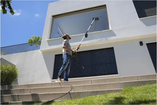 Miniatura 3 de Kärcher Lanza telescópica TLA 4 para limpieza de superficies de hasta 16.4 ft de altura, compatible con lavadoras a presión Kärcher K2 a K7, incluye