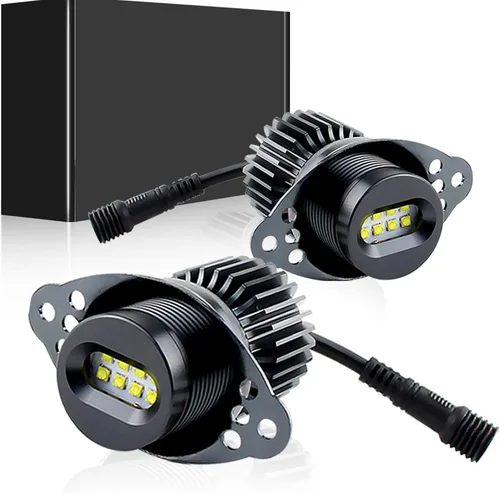 Miniatura 12 de H8 LED Focos de ojos de ángel con halo Compatible para BMW E60 E61 E63 E64 E70 E90 E92 E70 E71 E82 E87 E89 1 3 5 Series X5/6 Z4/7 Lámpara de xenón