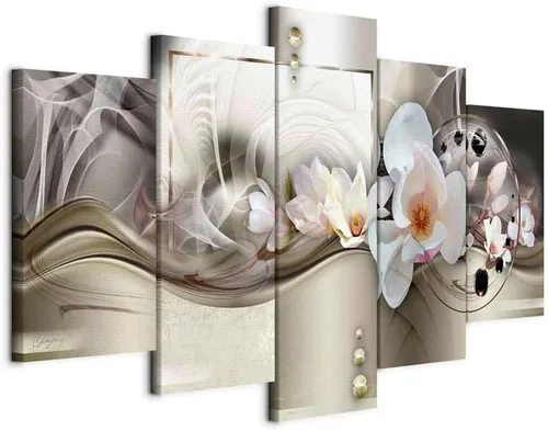 Miniatura 30 de Lienzo decorativo con impresión artística de diseño de orquídea de Artgeist Orquídea #01