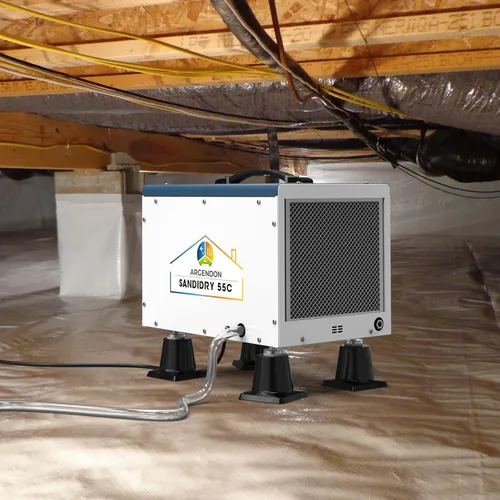 Miniatura 8 de ARGENDON Commercial Dehumidifiers with Pump and Drain Hose for Crawlspace, Basement, 120 PPD Crawl Space Dehumidifier for Large Spaces, Job Site