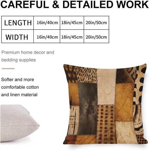 Miniatura 2 de Fundas de almohada decorativas con patrón de tribu secreta en estilo bohemio, funda de almohada inspirada en textiles, fundas de almohada Patrón-5