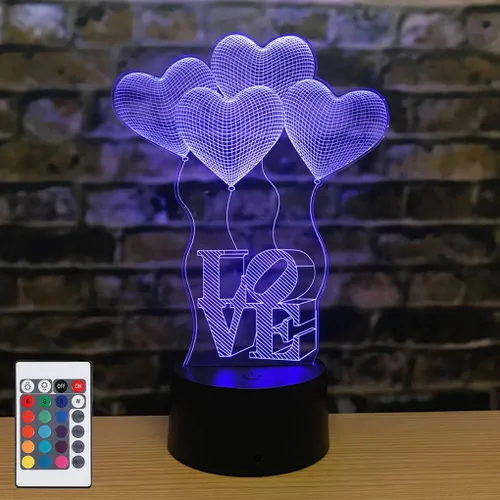 Miniatura 10 de Luz Nocturna de Ilusión 3D AZIMOM con Forma de Piano, 16 Colores Cambiantes, Control Inteligente Táctil, Control Remoto, Ilusión Óptica, Lámpara