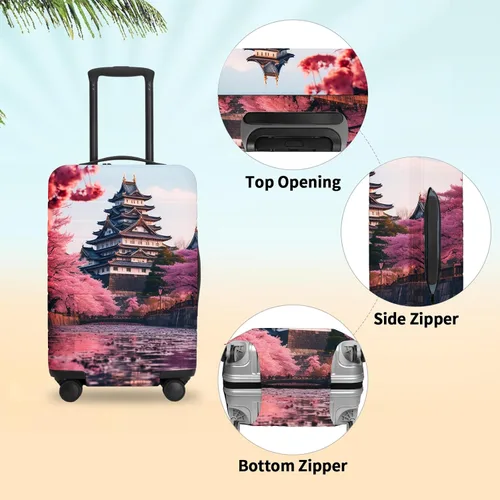 Miniatura 22 de URBEST Funda protectora para maleta, antiarañazos y suciedad, Otoño de vidrieras