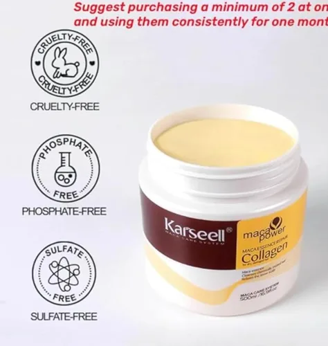 Miniatura 4 de Reparación profunda acondicionador aceite de argán colágeno mascarilla para el cabello Esencia para el cabello con colágeno seco dañado para todo