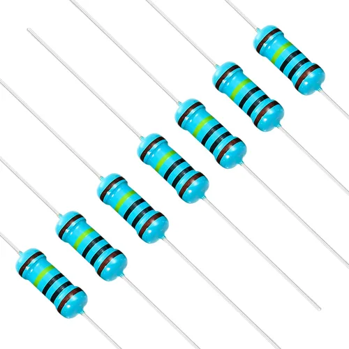 Miniatura 48 de Chanzon 50 piezas 1 W 10 Ω ohm Resistencia de película metálica fija de tolerancia 0.01 ±1% 10R MF Resistencias de agujero pasante con limitación
