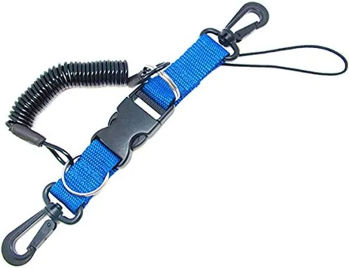 Miniatura 3 de Scuba Choice Buceo Buceo Snappy Coil Cámara Lanyard y hebilla de liberación rápida