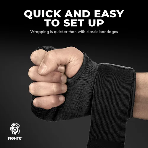 Miniatura 3 de FIGHTR® Guantes interiores premium con gel - Envoltura rápida y mayor estabilidad Vendas de gel para boxeo, MMA, Muay Thai y artes marciales