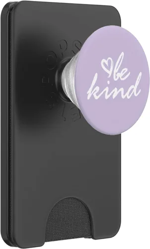Miniatura 6 de White Be Kind Light Pastel Purple PopSockets MagSafe PopGrip para iPhone