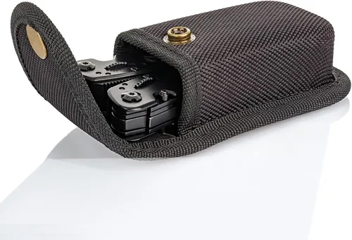 Miniatura 5 de HARFINGTON Funda de nailon para cuchillos de bolsillo de 5.1" x 2.9", horizontal y vertical, con presilla para cinturón, bolsa multiherramienta