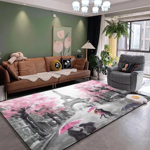 Miniatura 19 de Tapete de 2 x 3 pies con lazo rosa, bonito tapete de coqueta con moño, moderno y estético, tapete pequeño lavable para entrada, patio, dormitorio