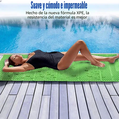 Miniatura 6 de Almohadillas de Espuma para Acampar para Dormir, Colchón de Espuma de Celda Cerrada Plegable para Acampar, Colchoneta Impermeable para Dormir al