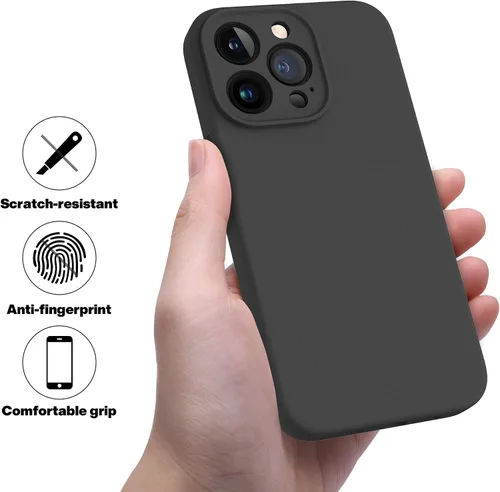 Miniatura 5 de OTOFLY Diseñada para iPhone 13 Pro Max, funda delgada de silicona a prueba de golpes con protector de lente de cámara para iPhone 13 Pro Max de 6.7