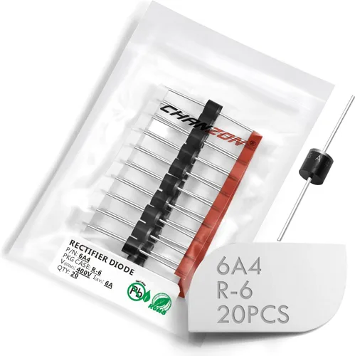 Miniatura 21 de Chanzon FR607 Diodo Rectificador de Recuperación Rápida 6A 1000V 150-500ns R-6 Axial 6 Amp 1000 Voltios Diodos Electrónicos