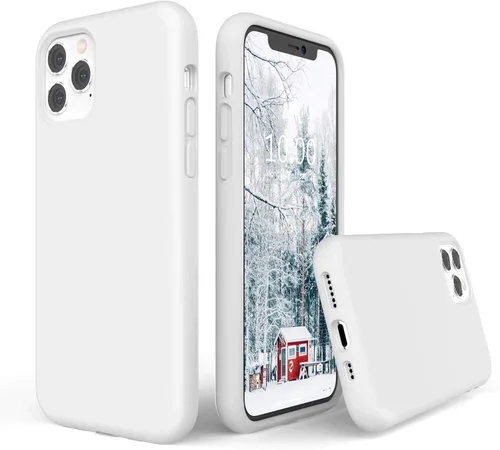Miniatura 8 de SURPHY Funda compatible con iPhone 11 Pro de 5.8 pulgadas, funda gruesa de silicona líquida (con forro de microfibra) para 11 Pro 2019, color rojo