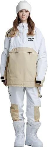 Miniatura 38 de RIUIYELE Traje de esquí para mujer, chaqueta y pantalones de snowboard para deportes al aire libre, traje de nieve con aislamiento impermeable