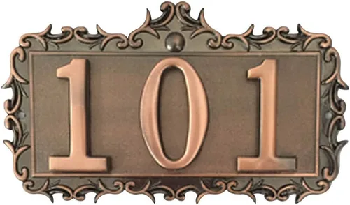 Miniatura 19 de GREUS Letrero personalizado con número de casa, placa de dirección personalizada, pizarra para interiores y exteriores, letreros decorativos