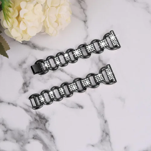 Miniatura 3 de Pulsera de metal compatible con Amazfit GTS 4/GTS 4 Mini/Bip 3/Bip 3 Pro/GTS/Bip para mujer, correa de reloj elegante de 0.787 pulgadas, correa