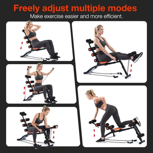 Miniatura 5 de Banco de entrenamiento abdominal – Máquina ajustable para sentarse – Entrenador de gimnasio en casa para abdominales, abdominales, elevaciones
